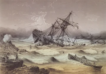 Rettung eines gestrandeten Indiaman